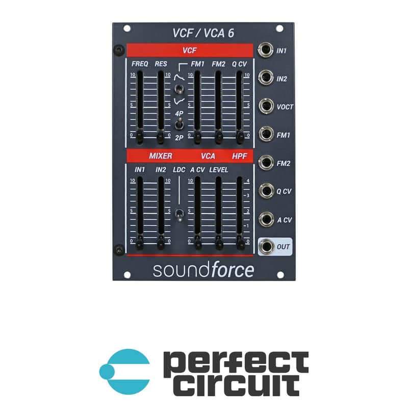 Soundforce VCF/VCA 6 Juno-Style Filter + VCA (Gray) image 1