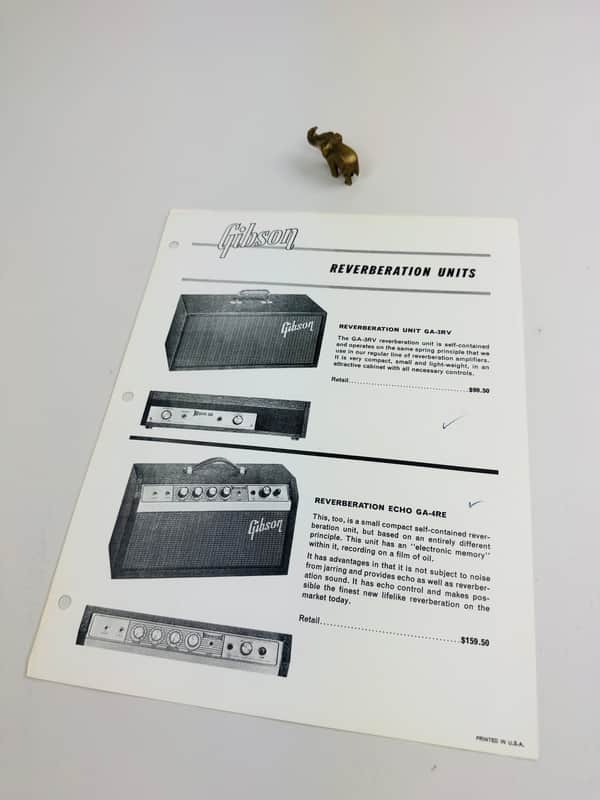 Gibson Reverberation Units Flyer 1961 image 1