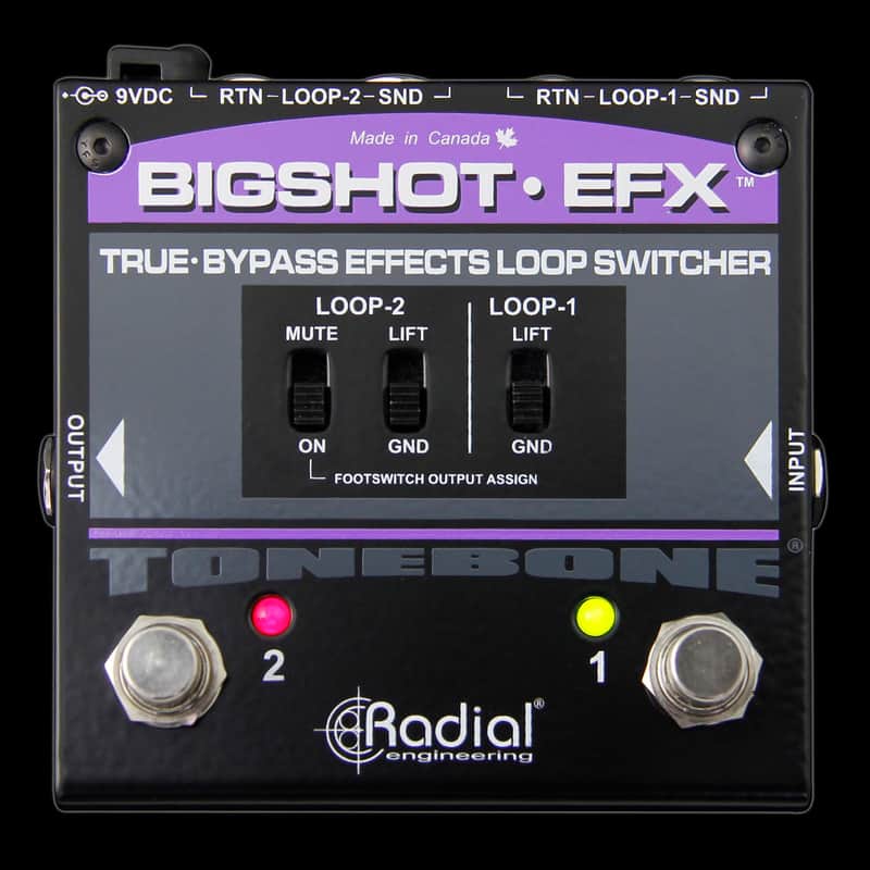 Radial Engineering BigShot EFX True Bypass Effects Loop Switcher image 1