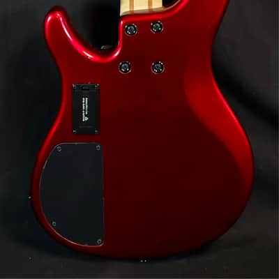 Yamaha TRBX304 4 String Bass, Solid Mahogany, Candy Apple Red image 10