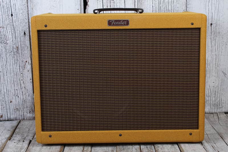 Fender Blues Deluxe Reissue Electric Guitar Amplifier Tweed w Footswtich & Cover image 1