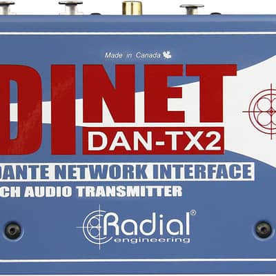 Radial DiNET DAN-TX2 2-Channel Dante Network Transmitter image 2