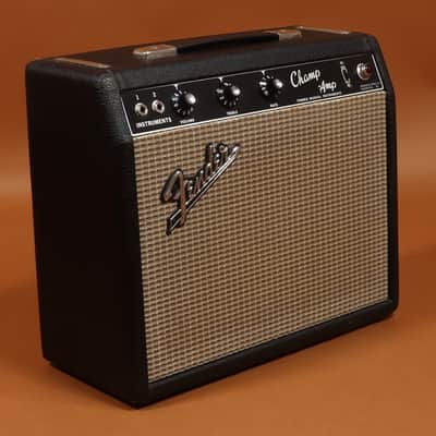 1965 Fender Champ Amp AA764 - Blackface - All Original - Incl. Original Shipping Box & Leather Cover image 2