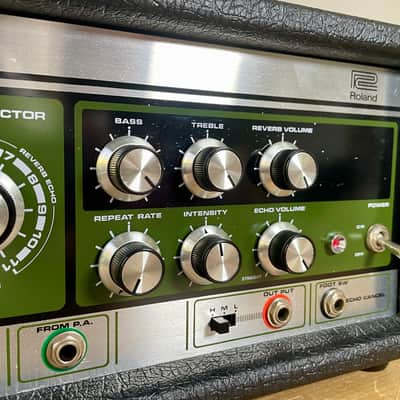 *SERVICED* - Excellent Condition, Roland RE-201 Space Echo Tape Delay / Reverb 1970s - Black image 4