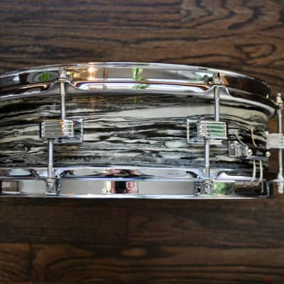 Ludwig Oyster Black Pearl Downbeat 4x14" Snare : 1964 #78989 image 4