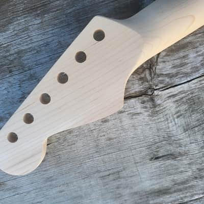 21 fret classic ST Guitar Neck Replacement, Steel Frets, bone nut image 7