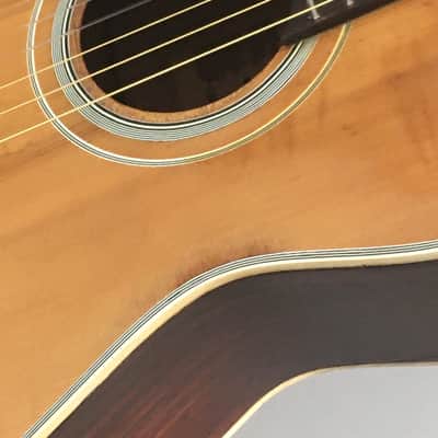 Vintage Kawai MIJ Japan Classical Guitar Lefty Conversion 1960s Natural Relic Martin Style Binding Bonus Gig Case image 8