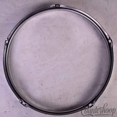 *13" Tom Drum Batter/Resonant Rim/Hoop 80s 5-Lug-Hole Chrome Ludwig-Style* image 5