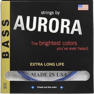 Aurora Bass Strings 4 Gauge (Blue) 45-65-85-105 Made in and Shipped from the USA 🇺🇸🇺🇸 image 1