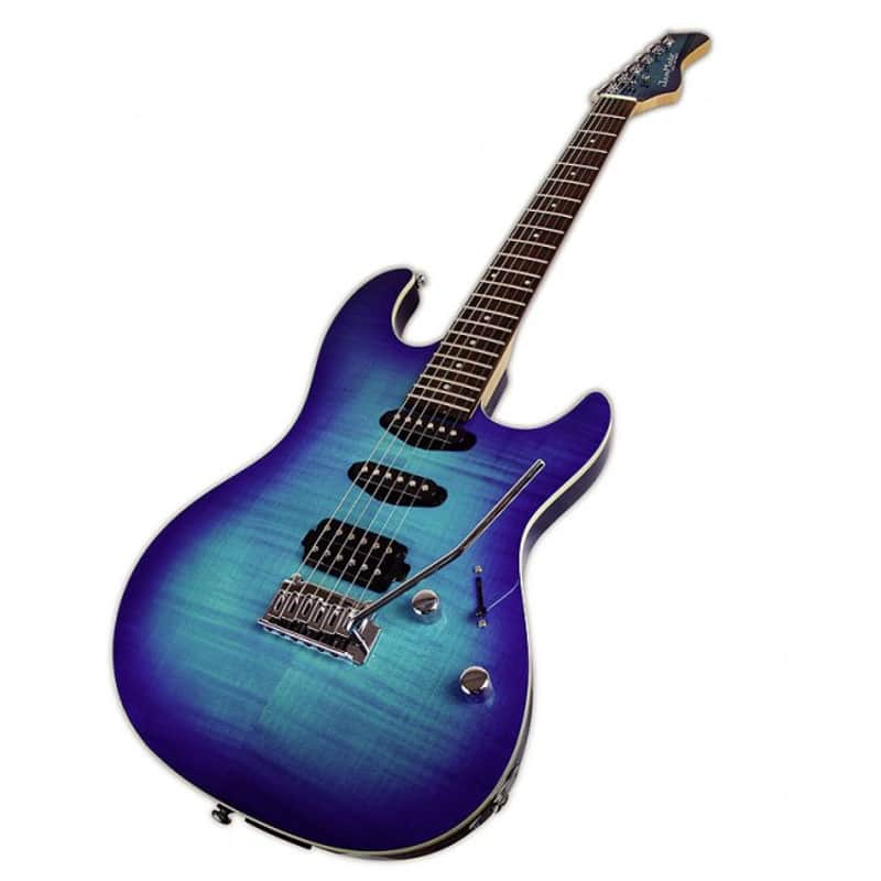 JAMMATE UG-1 JM-400T TBL E-Gitarre mit USB und Sof E-Gitarre mit USB-Audiointerface in blauer Transpa image 1