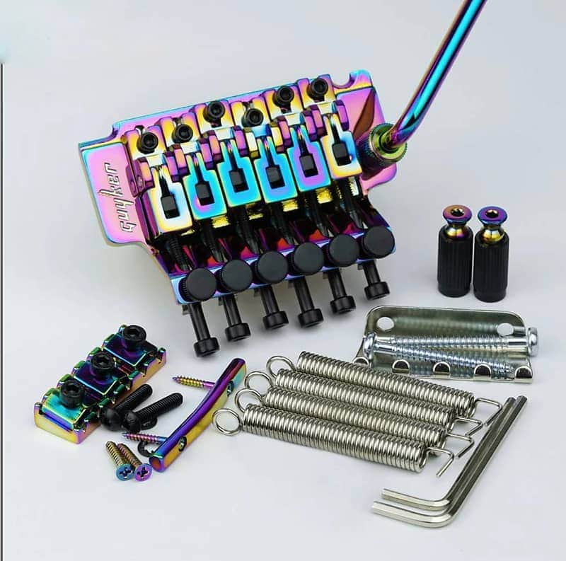 Double Locking Guitar Guitar Bridge Tremolo with Brass Block image 1