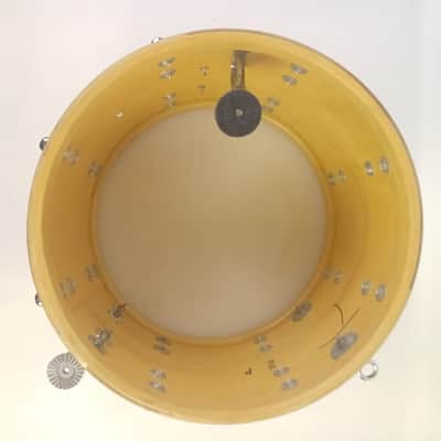 Slingerland 10x15"WMP/COB Tom Drum White Marine Pearl Vintage 60s Brass Rims USA image 11