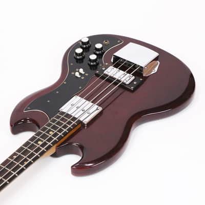 1973 Teisco Del Rey Vintage Lawsuit Era MIJ Gibson EB-3 SG Electric Bass Guitar Copy – ’70s UnBranded Global Made in Japan EB3 Short Scale Bass w/ OSSC image 6