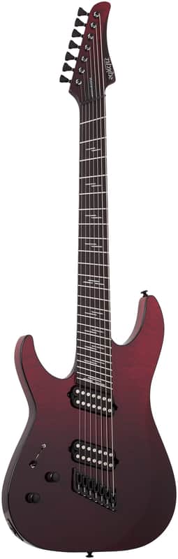 Schecter Reaper-7 Elite Multiscale LH Blood Burst image 1