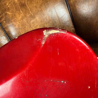 Fender Jaguar 1966 - Candy Apple Red -100% Original - OHSC image 12