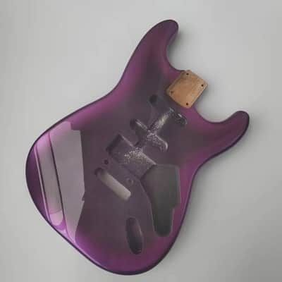 HSS Purple Alder Wood Strat Style Electric Guitar Body DIY Project image 2