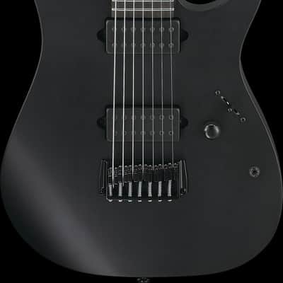 Ibanez RGIXL7-BKF Iron Label RG Electric Guitar 7-String - Black Flat image 15