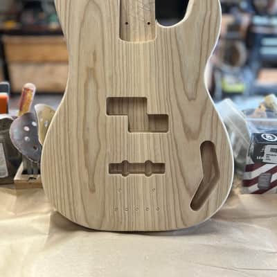 Madlad Instruments Ash PJ Precision Bass PBass Style Body (custom made with pride in north Texas) - Unfinished image 1