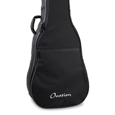 Ovation Mid/Deep Bowl & 12-String Guitar Gig Bag w/ Back Strap - Black image 1