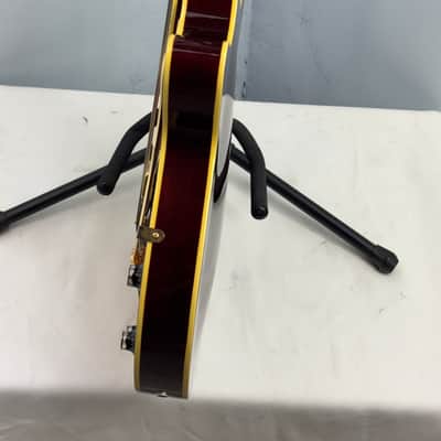 Jay Turser Hollow Body Electric Bass Guitar w/ Hardshell Case – Tobacco Sunburst image 21