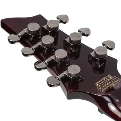 Schecter Hellraiser C-7 Electric Guitar, Black Cherry image 7