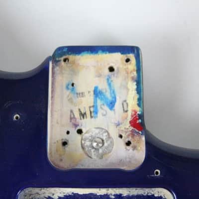 1992 Vintage Fender Stratocaster Plus Deluxe Midnight Blue BODY w/Original Bridge 1990s USA Strat image 15