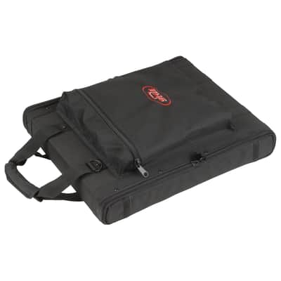 SKB Cases 1U Series Soft Rack Case with Steel Rails, Heavy Duty Zippers, Outer Pocket, and Shoulder Straps, For Wireless Microphone Systems and Pre-Amps image 11