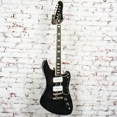 Bilt El Hombre Electric Guitar, Black w/ Lollar Jazzmaster Pickups & Case x7050 (USED) image 4