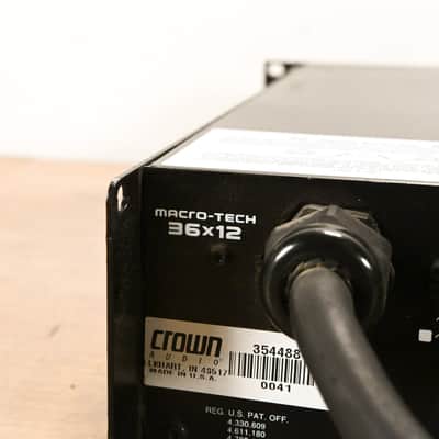 Crown Macro-Tech 36x12 2-Channel Power Amplifier CG015TM image 10