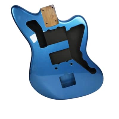 Metallic Blue Metal Alder Jazzmaster Style Guitar Body image 3