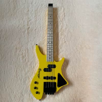 4 String Short Scale Neck Through Bass/6 String Tremolo Busuyi Double Side, Headless Guitar (Lefty) image 1