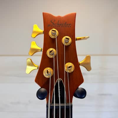 Schecter Diamond Series Studio-5 5-String Bass Natural Satin w/ Hard Case image 5