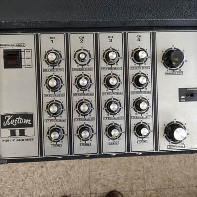 Kustom 11-PA 4 Channel Mixer 1960's-1970's - Black image 6