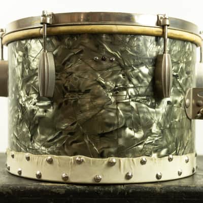 1940s Slingerland 9x13 Black Diamond Pearl Radio King Tom image 3