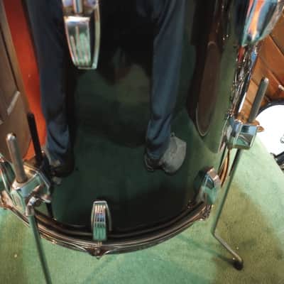 Ludwig 16x16 Floor Tom 1970's - Black Wrap image 6