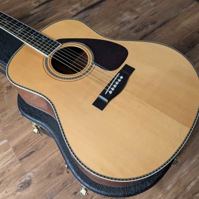 Yamaha L-15 Luxury Series Acoustic Dreadnought Guitar Japan 1980 Natural W/OHSC Strap image 5