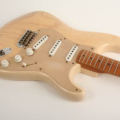 Fender Custom Shop Limited Edition 1954 Roasted Stratocaster Journeyman Relic 1-Piece Roasted Quarterswan Maple Fingerboard Natural Blonde LXX0787 image 5