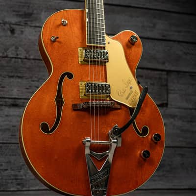 Gretsch G6120T-BSSMK Brian Setzer Signature Nashville Hollow Body '59 "Smoke" with Bigsby - Ebony Fingerboard, Smoke Orange image 2