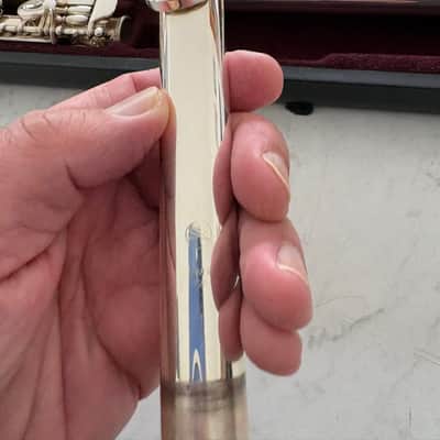 Yamaha YFL-481 Intermediate B-Foot Flute 2010s - Silver image 19