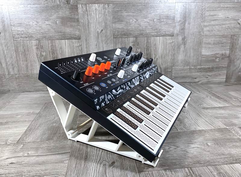 25º Stand for Arturia MicroFREAK Synthesizer - DWL - Color WHITE - by KZcraftworks - US Seller image 1