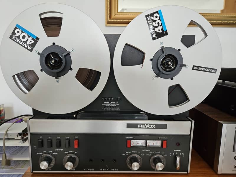 Revox A77 2-Track Mk3 FULLY WORKING in a standard wooden case. image 1