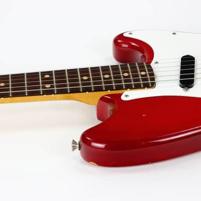 1964 Fender Musicmaster RARE Cherry Red | Pre-CBS duo sonic vintage image 15