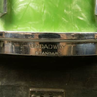 1930s Leedy 5x14 Broadway Standard Green Pearl Snare Snare Drum image 11