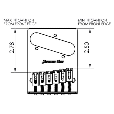NEW Hipshot Telecaster® Retrofit Bridge 3 Mount Hole - Bender - STAINLESS STEEL image 2