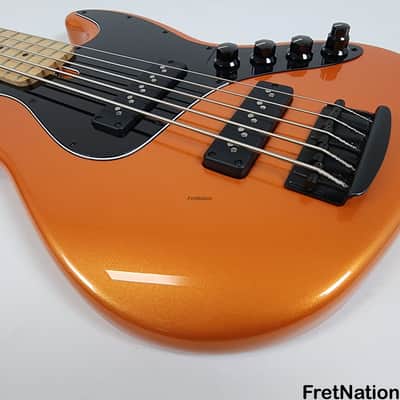 Nordstrand Audio Nordy vJ5 5-String Bass Tangerine Metallic Big Singles 2B PreOwned 11.60lbs # 293 image 7