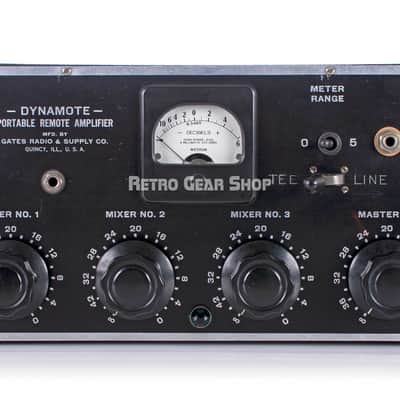 Gates Dynamote 3 Channel Tube Preamp Mic Microphone Pre Rare Vintage Mixer image 2