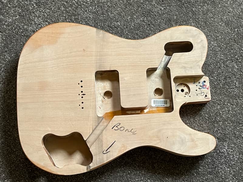 Fende Telecaster Deluxe MIM '72 guitar body - unfinished image 1