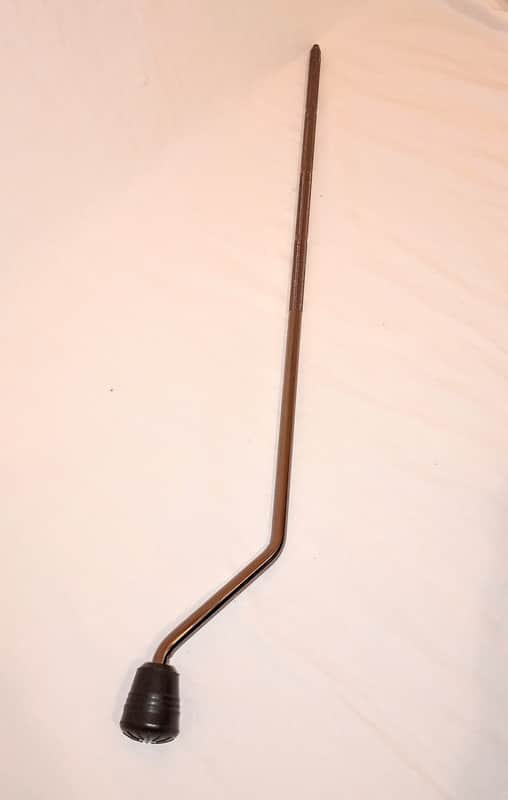 UNMARKED FLOOR TOM LEG LONG 24"  - BLK NKL - FREE SHIP TO C-USA! image 1
