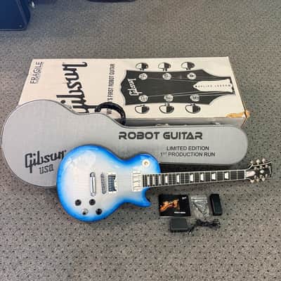 2007 Gibson Les Paul Robot Guitar - Blue Silver Burst - Limited Edition First Run with Original Box - USED! image 13