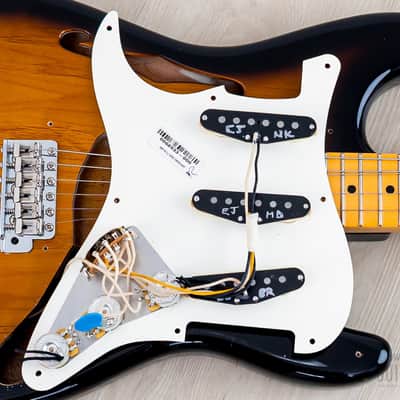 2018 Fender Eric Johnson Signature Stratocaster Thinline Sunburst w/ Case, Tags & CoA image 19